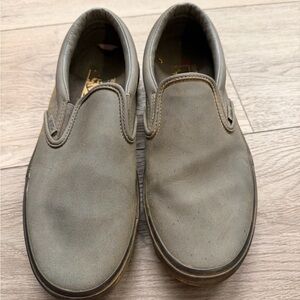 Vans Men's Classic Gray Slip-On Loafers